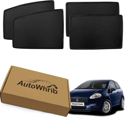 Autowhrib Side Window Sun Shade For Fiat Grand Punto(Black)
