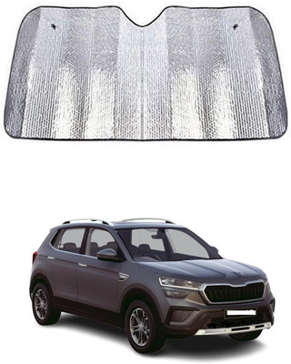 SPREADX Windshield Sun Shade For Skoda Kusaq(Silver)
