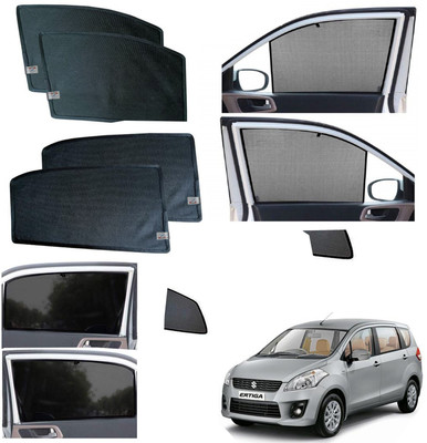 WolkomHome Side Window Sun Shade For Maruti Suzuki Ertiga(Black)