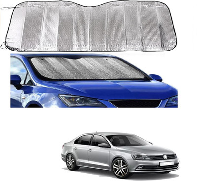 ROSHNEER ENTERPRISES Windshield Sun Shade For Volkswagen Jetta(Silver)