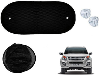 Automotive Prist Rear Window Sun Shade For Isuzu MU-7 -2014(Black)