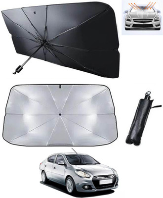 AYW Windshield Sun Shade For Renault Scala(Silver, Black)