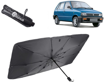 Selifaur Dashboard, Rear Window, Sun Roof, Windshield Sun Shade For Maruti Suzuki 800(Black)