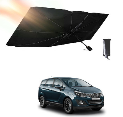 ROSHNEER ENTERPRISES Windshield Sun Shade For Mahindra Marazzo(Black, Silver)