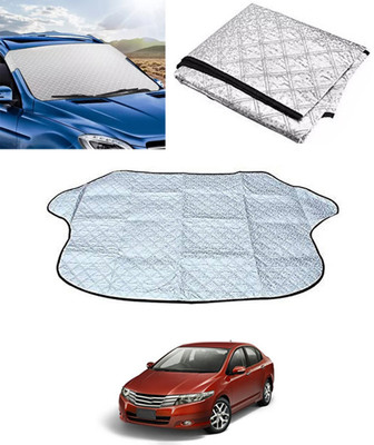 RKPSP Windshield Sun Shade For Honda Universal For Car(Silver)