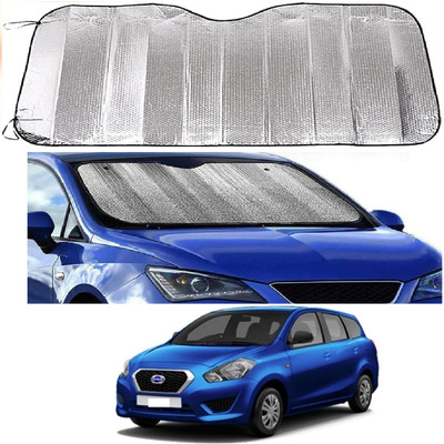 ROSHNEER ENTERPRISES Windshield Sun Shade For Datsun Go+(Silver)