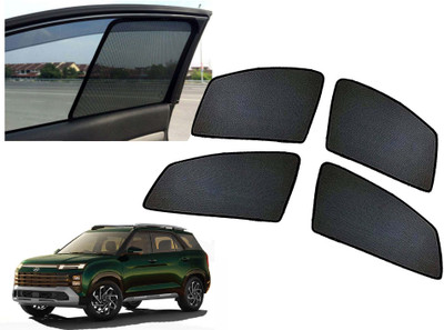 AUTO PEARL Side Window Sun Shade For Hyundai Alcazar(Black)