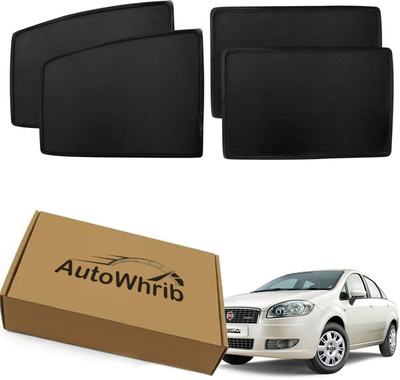 Autowhrib Side Window Sun Shade For Fiat Linea Classic(Black)