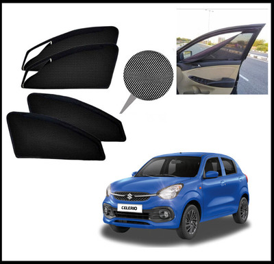 RAKRISH Rear Window, Side Window Sun Shade For Maruti Suzuki Celerio(Black)