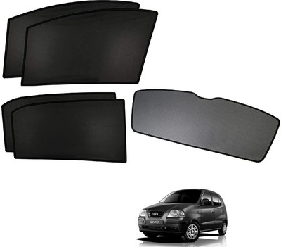 KOZDIKO Side Window, Rear Window Sun Shade For Hyundai Santro Xing(Black)