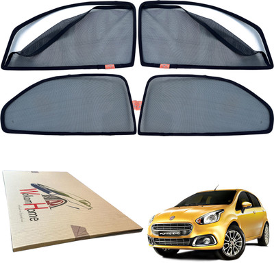 WolkomHome Side Window Sun Shade For Fiat Punto Evo(Black)