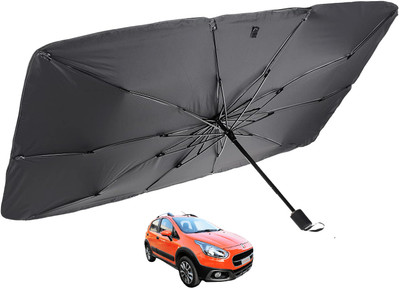 MOCKHE Windshield Sun Shade For Fiat Avventura(Silver)
