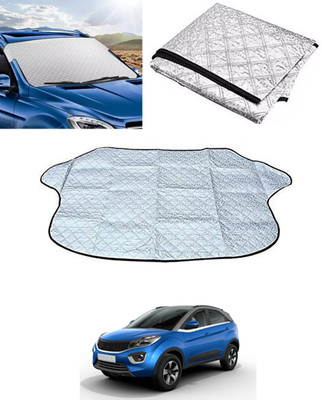 RKPSP Windshield Sun Shade For Tata Nexon(Silver)