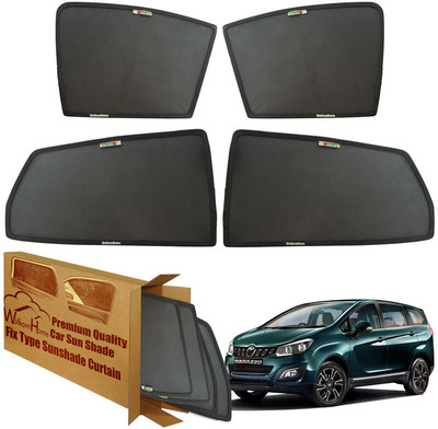 WolkomHome Side Window Sun Shade For Mahindra Marazzo(Black)