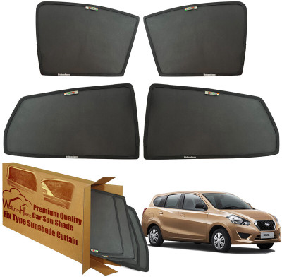 WolkomHome Side Window Sun Shade For Datsun Go+(Black)
