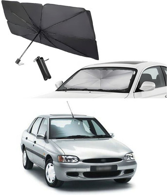 GONAMA Rear Window Sun Shade For Ford Escort(Silver)