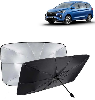 Kingsway Dashboard, Windshield Sun Shade For Toyota Rumion(Black, Silver)