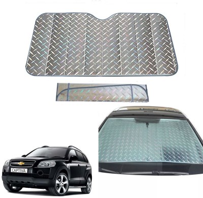 AUTO PEARL Dashboard, Windshield Sun Shade For Chevrolet Captiva(Grey)