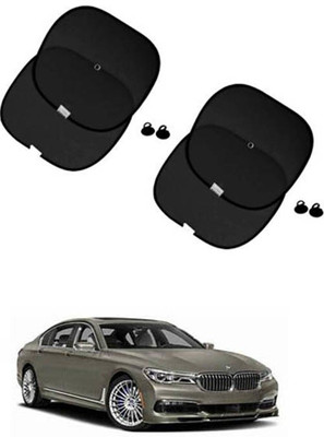 FKOK Side Window Sun Shade For BMW Universal For Car(Black)