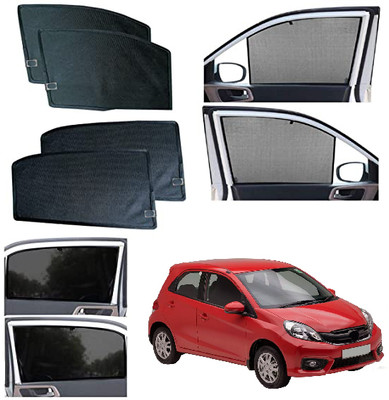 INSURE AUTOMOTIVE Side Window Sun Shade For Honda Brio(Black)