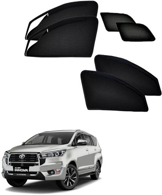 HARKRISH Side Window Sun Shade For Toyota Innova Crysta(Black)