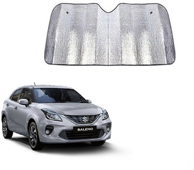 SPREADX Windshield Sun Shade For Maruti Suzuki Baleno(Silver)