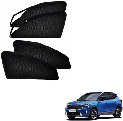 PEEPS STORE Side Window Sun Shade For Kia Seltos(Black)