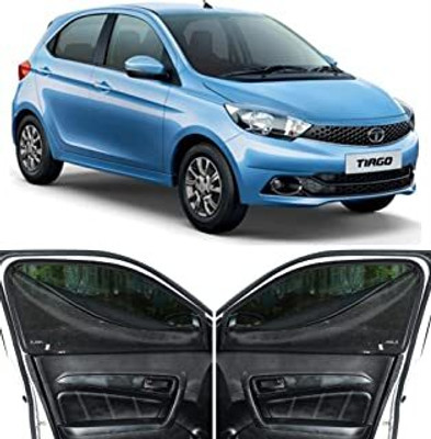 HARKRISH Side Window Sun Shade For Tata Tiago(Black)