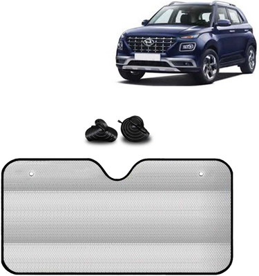 Kingsway Windshield, Dashboard, Rear Window Sun Shade For Hyundai Venue(Silver)