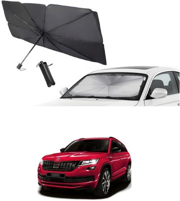 GONAMA Windshield Sun Shade For Skoda Universal For Car(Silver)