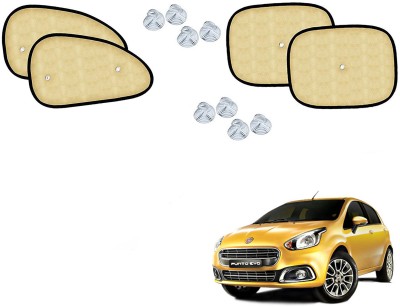 Automotive Prist Side Window Sun Shade For Fiat Punto Evo(Beige)