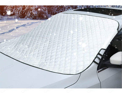 CARIZO Windshield Sun Shade For Universal For Car(Silver)