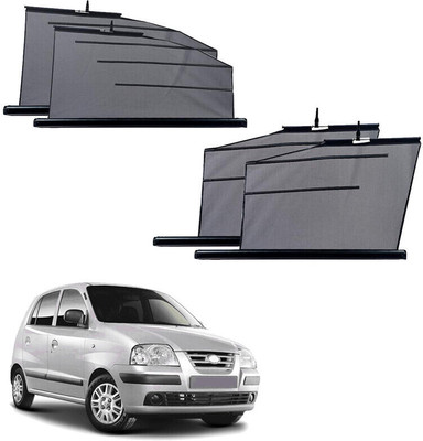 SS FOR YOUR SMART NEEDS Side Window Sun Shade For Hyundai Santro(Black)