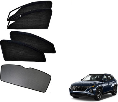 AuTO ADDiCT Side Window, Rear Window Sun Shade For Hyundai Tucson(Black)