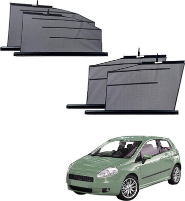SS Zeeber Side Window Sun Shade For Fiat Punto(Black)