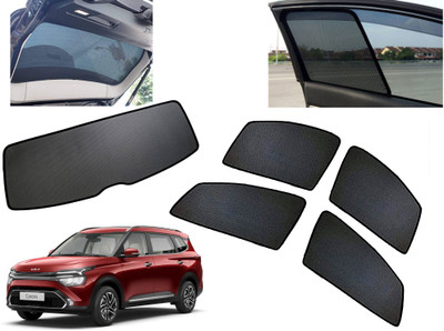 AUTO PEARL Side Window, Rear Window Sun Shade For Kia Carens(Black)