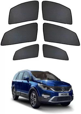 RAKRISH Rear Window, Side Window Sun Shade For Tata Hexa(Black)
