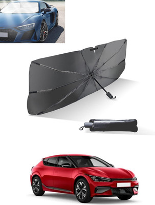 MATIES Windshield Sun Shade For Kia EV6(Black, Silver)