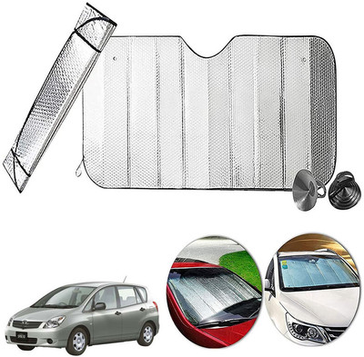 AUTO PEARL Dashboard, Windshield Sun Shade For Toyota Spacio(Silver)