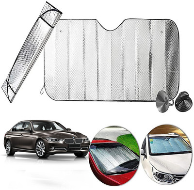 AUTO PEARL Dashboard, Windshield Sun Shade For BMW 3 Series(Silver)