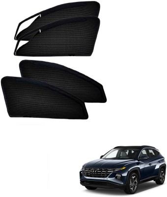 AuTO ADDiCT Side Window Sun Shade For Mahindra Thar(Black)