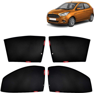 Kingsway Side Window, Rear Window Sun Shade For Ford Figo(Black)