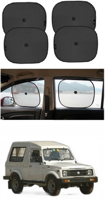 Suprozo Side Window, Rear Window Sun Shade For Maruti Suzuki Gypsy, Universal For Car(Black)