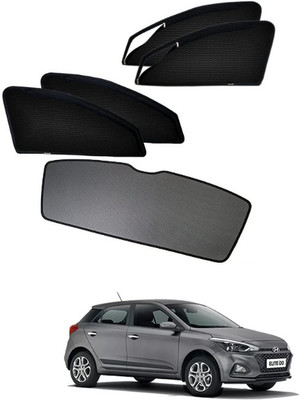 RAKRISH Rear Window, Side Window Sun Shade For Hyundai i20 Elite(Black)