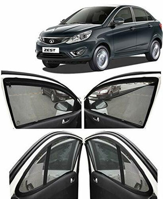 G ILIKA Rear Window, Side Window Sun Shade For Tata Zest(Black)