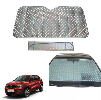 AUTO PEARL Dashboard, Windshield Sun Shade For Renault Kwid(Grey)