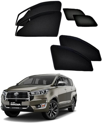 HARKRISH Side Window Sun Shade For Toyota Innova Crysta(Black)