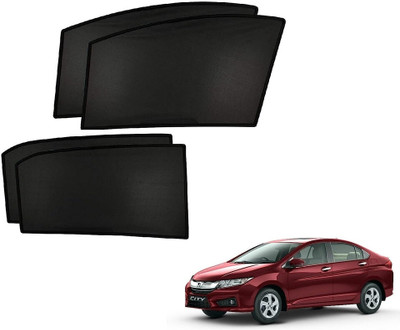 RAKRISH Side Window, Rear Window Sun Shade For Honda City(Black)