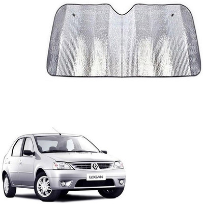 SPREADX Windshield Sun Shade For Mahindra Logan(Silver)