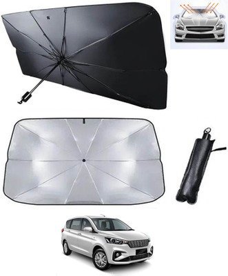 AYW Windshield Sun Shade For Maruti Suzuki Ertiga(Silver, Black)